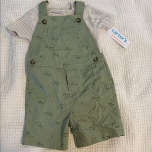 Carter's Olive Green Kids Overalls